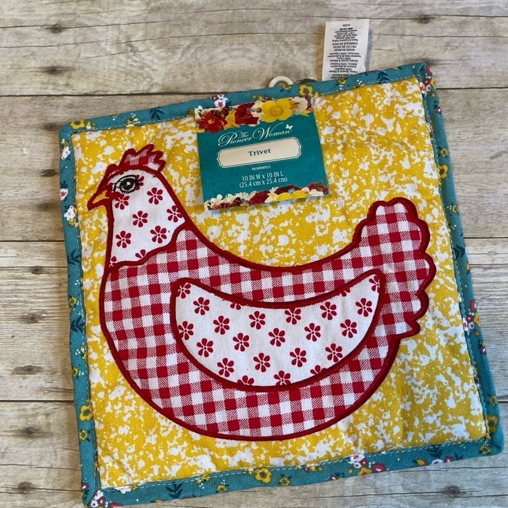 NWT Chicken Pioneer Woman Hot Pad/Trivet - Picture 6 of 6